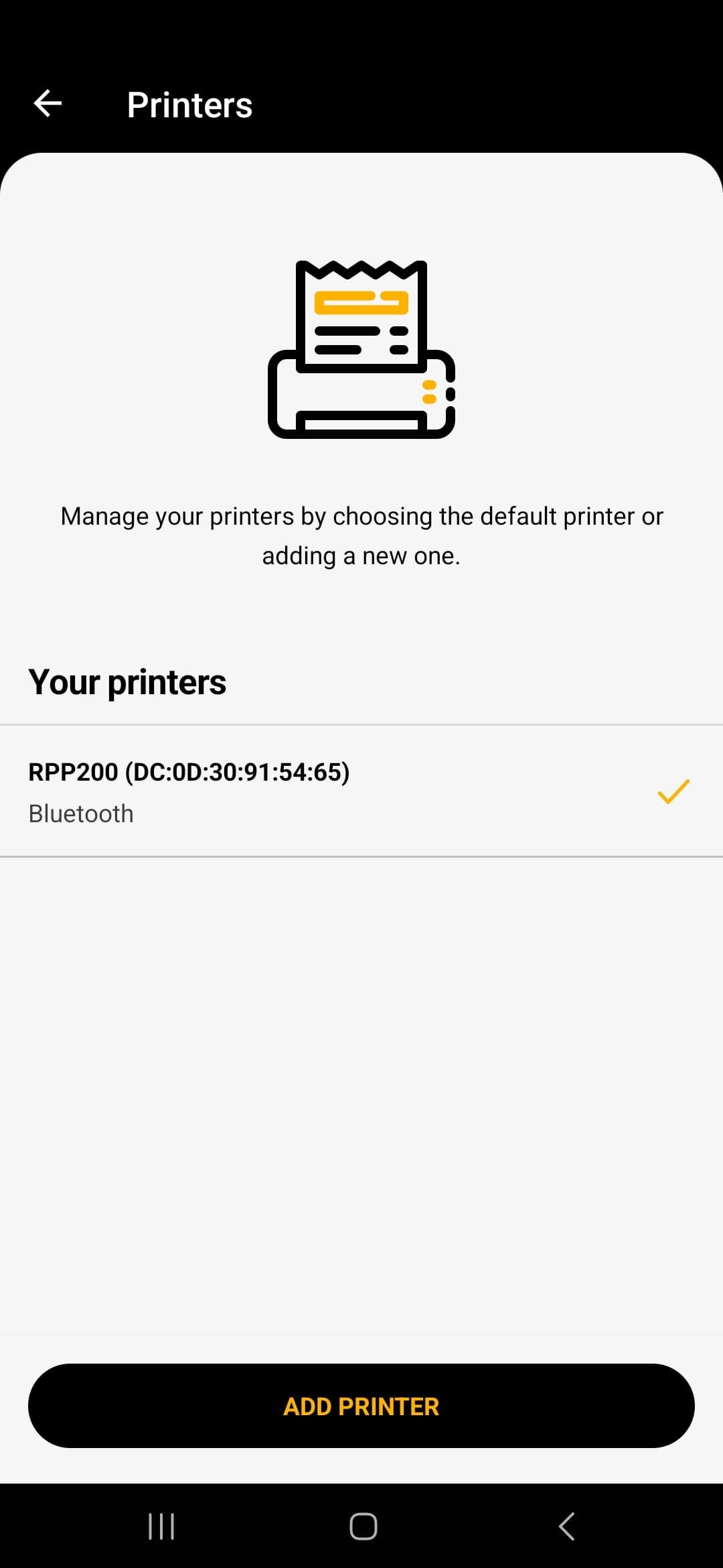 Printer connected